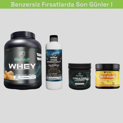 Pro Performans Paket(Whey Protein+Sıvı Pre workout+Creatine+Multi Vitamin)