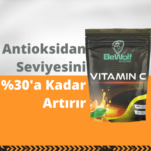 Vitamin-C Doypack 100 Gram 33 Porsiyon Portakal Aromalı